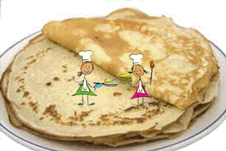 Crêpe et petits personnages
